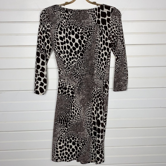 Laundry By Shelli Segal Animal Print Wrap Dress - Picture 4 of 4